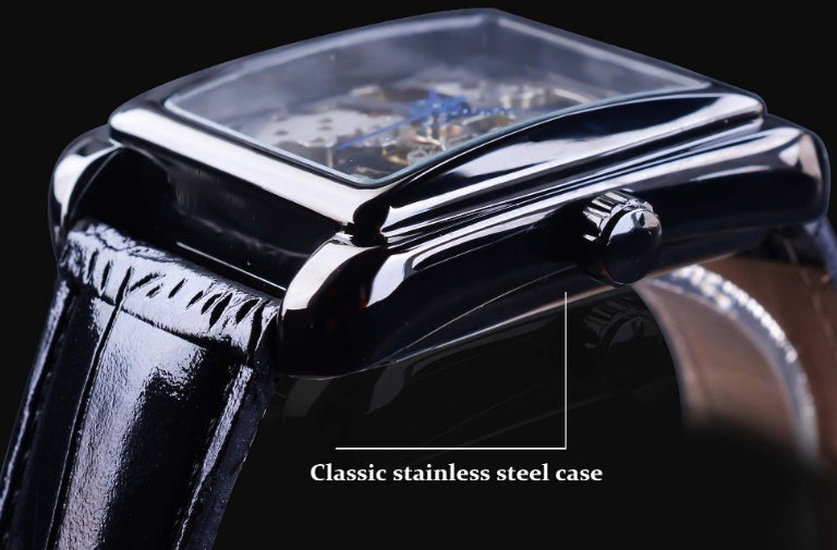 Men's hollow manual mechanical watch