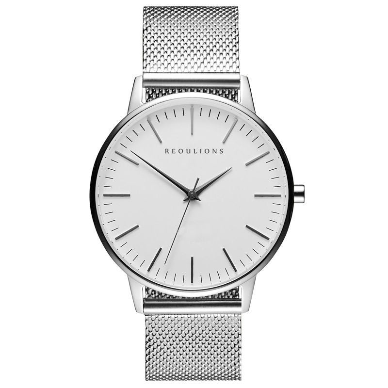 Simple mesh belt watch