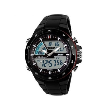 Dual display waterproof watch