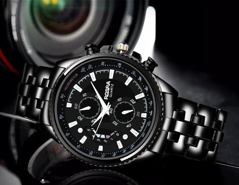 Men's Steel Belt Fashion Quartz Watch