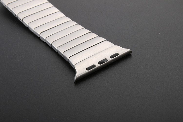 Compatible with Apple, Luxury Stainless Steel link bracelet band for watch Series 1 2 band iwatch stainless steel strap 42mm with adapters