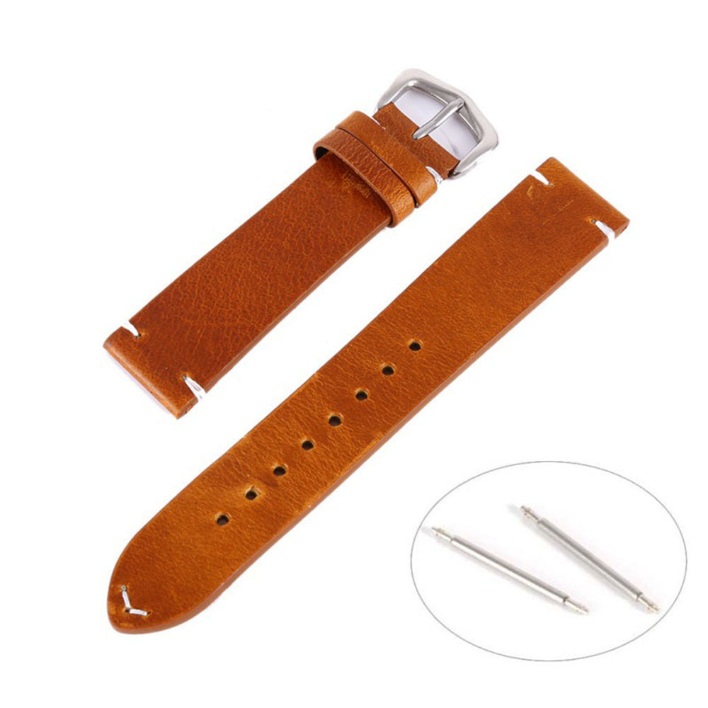 Oil wax leather strap