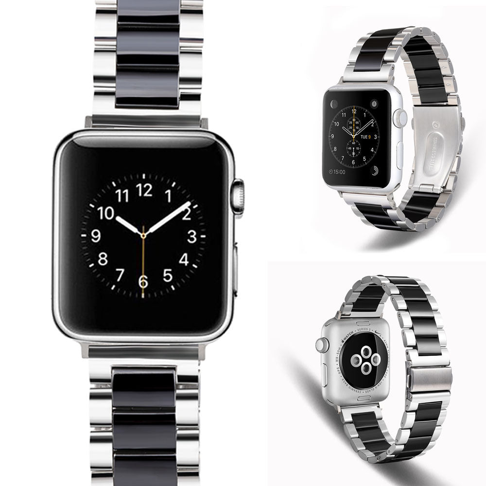 Ceramic strap three bead stainless steel ceramic strap