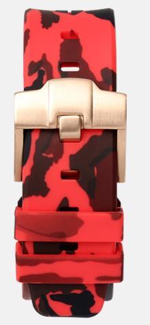 Silicone rubber watch strap