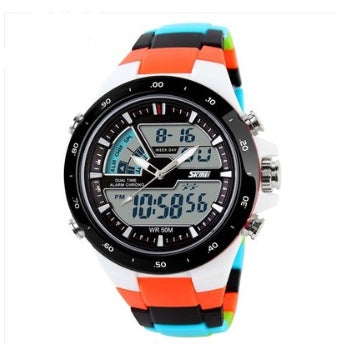 Dual display waterproof watch