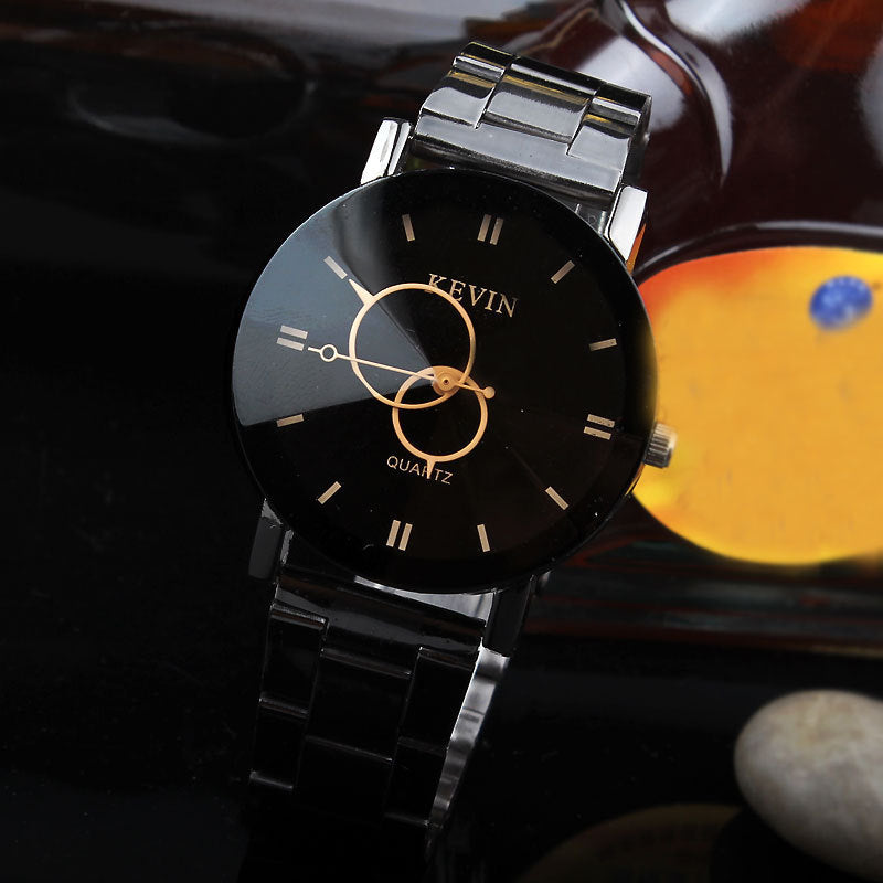 Windmill turning quartz men's watch