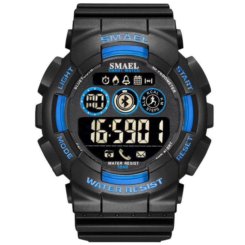 Outdoor Waterproof Japanese Movement Multifunctional Sports Rubber Watch