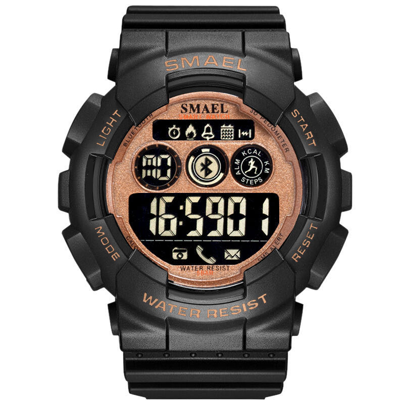 Outdoor Waterproof Japanese Movement Multifunctional Sports Rubber Watch
