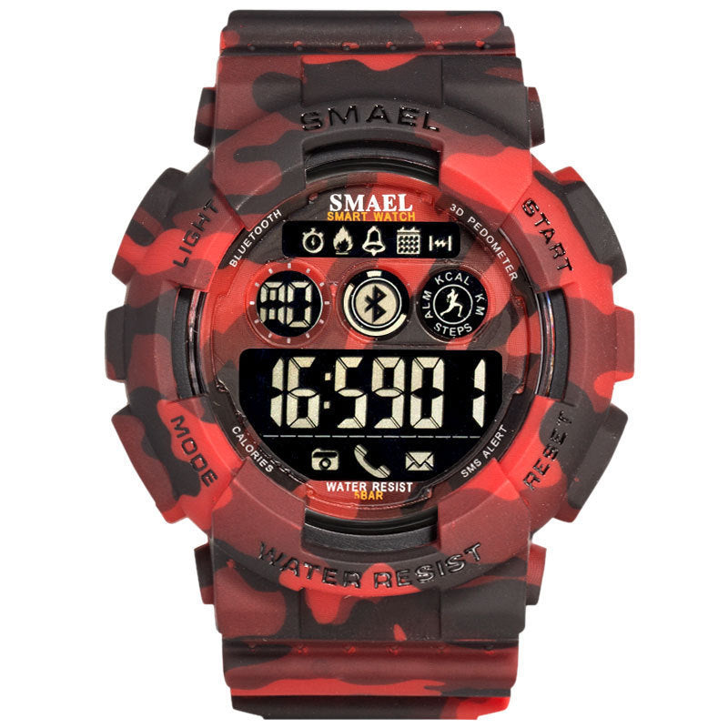 Outdoor Waterproof Japanese Movement Multifunctional Sports Rubber Watch