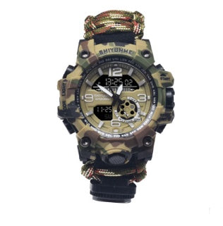 Life-Saving Rope Whistle Temperature Watch
