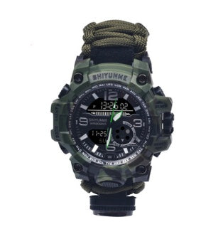 Life-Saving Rope Whistle Temperature Watch