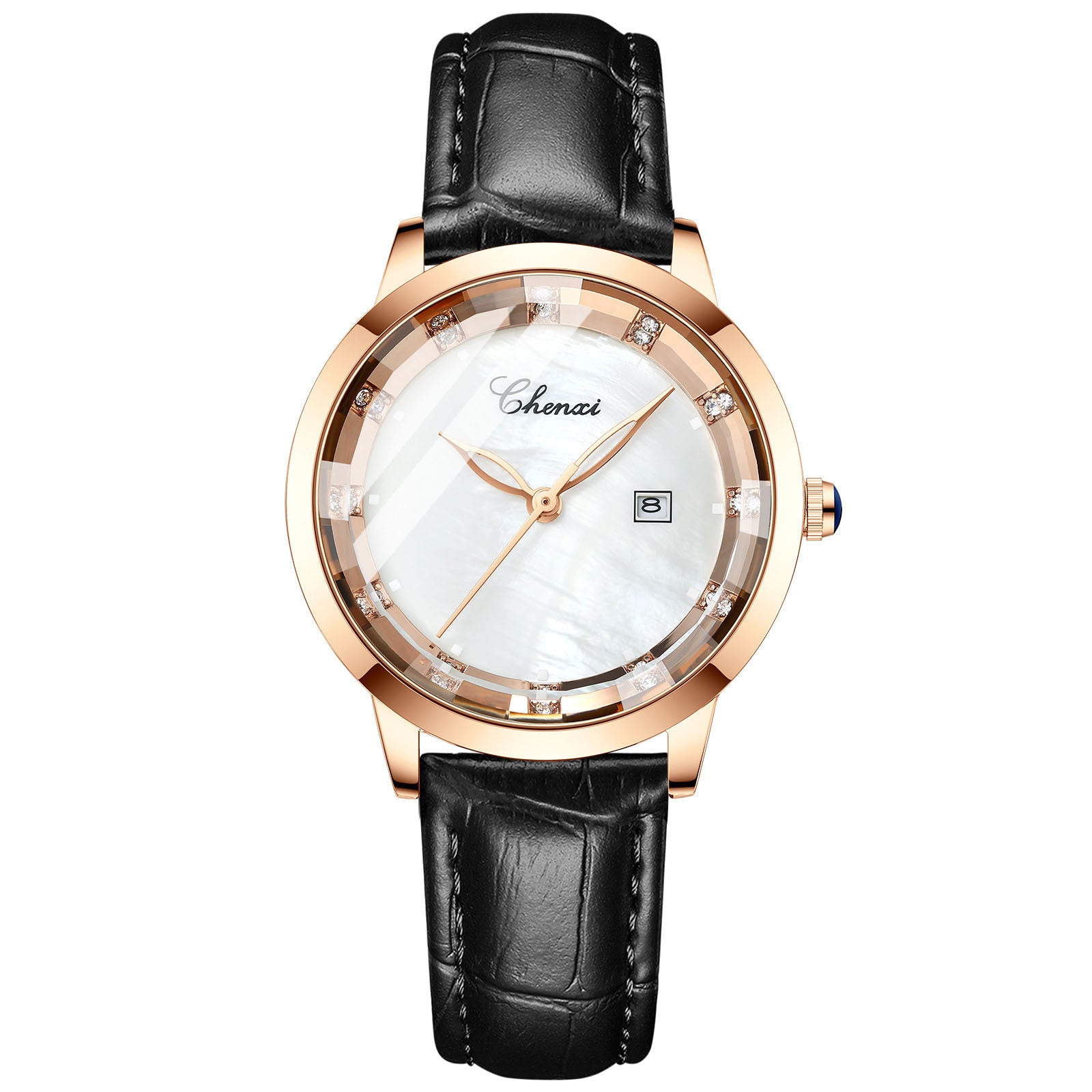 Leather Waterproof Diamond Watch Ladies Watch