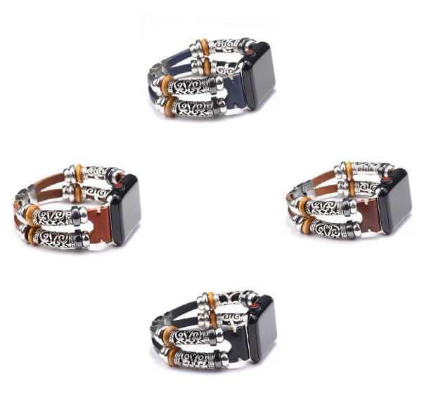 Alloy strap leather watch accessories