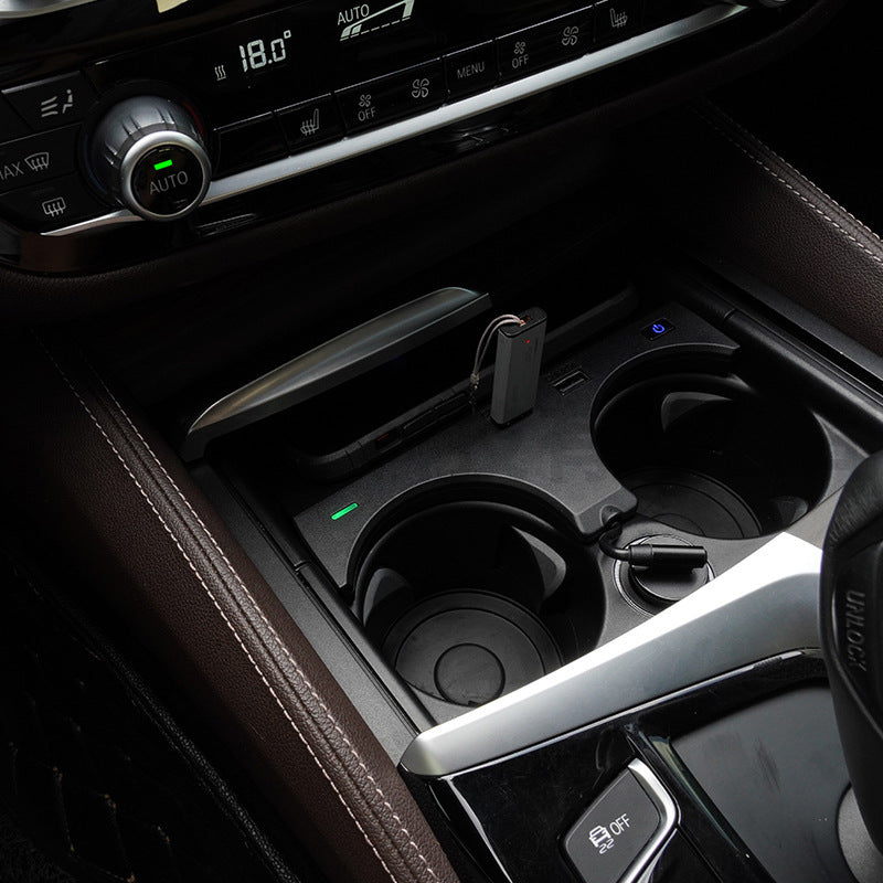 17-21 BMW 5 Series 6 Series Applicable Car Wireless Charger 530i 535i Wireless Charger 10W Fast Charge