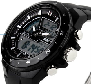 Dual display waterproof watch