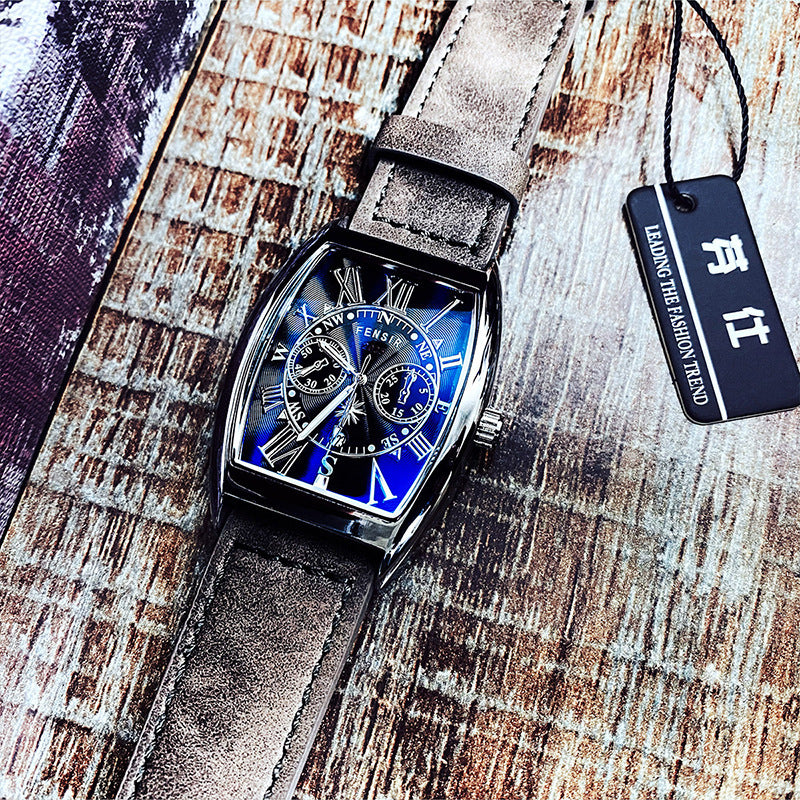 Personality Creative Large Dial Belt Quartz Watch
