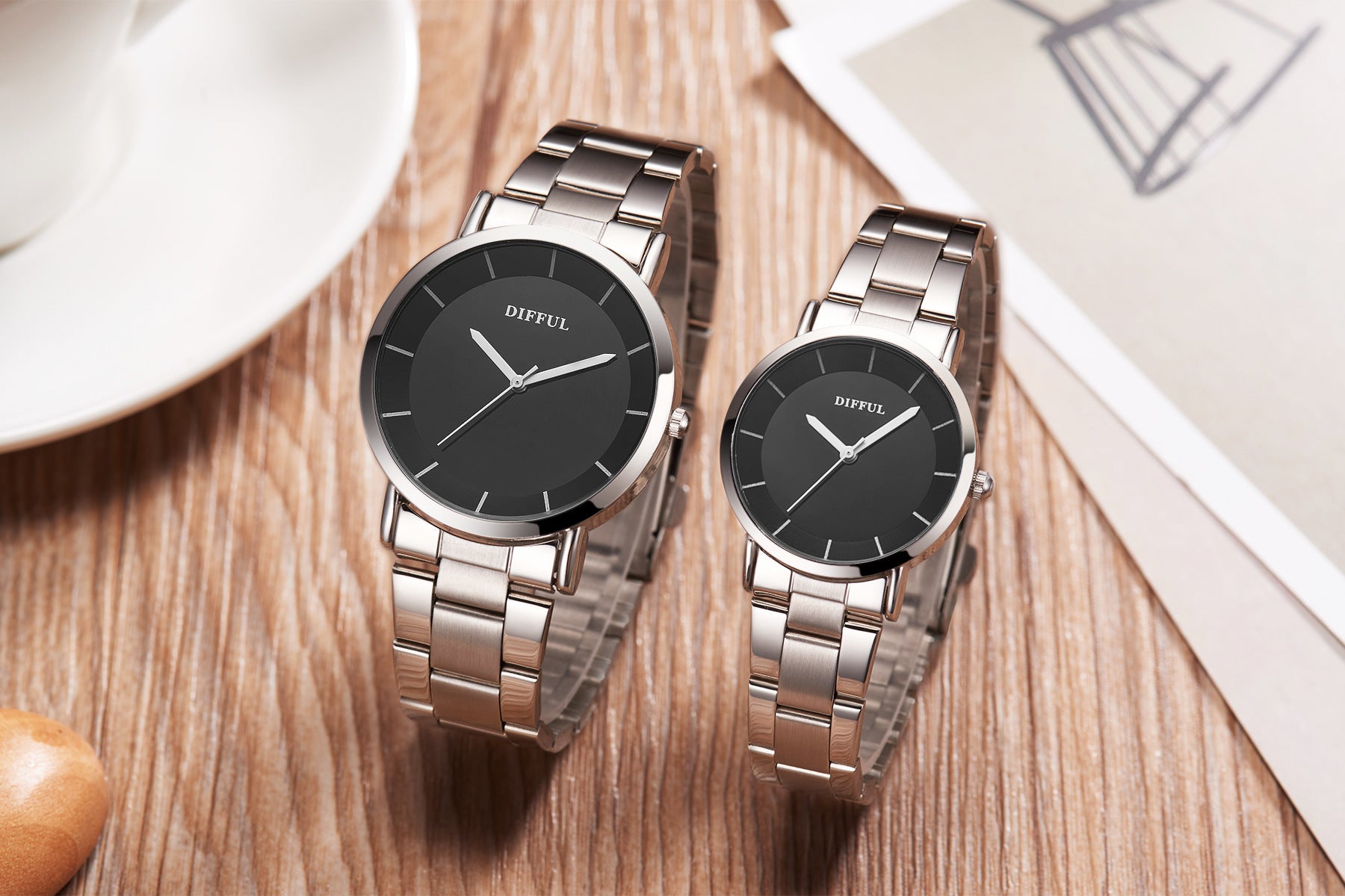 Alloy Tungsten Steel Band Quartz Watch