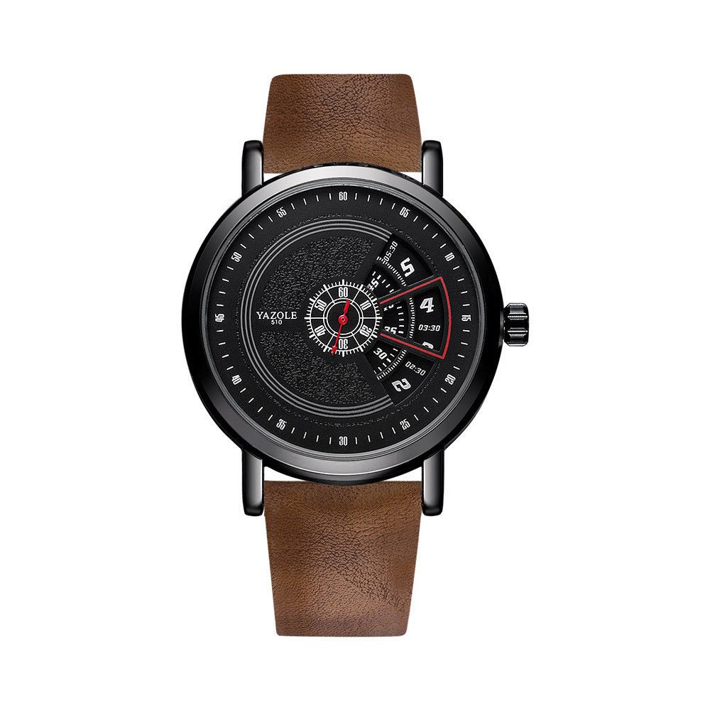 Turntable waterproof men's watch