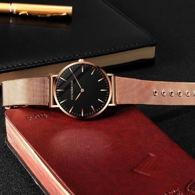 Fashion alloy quartz watch