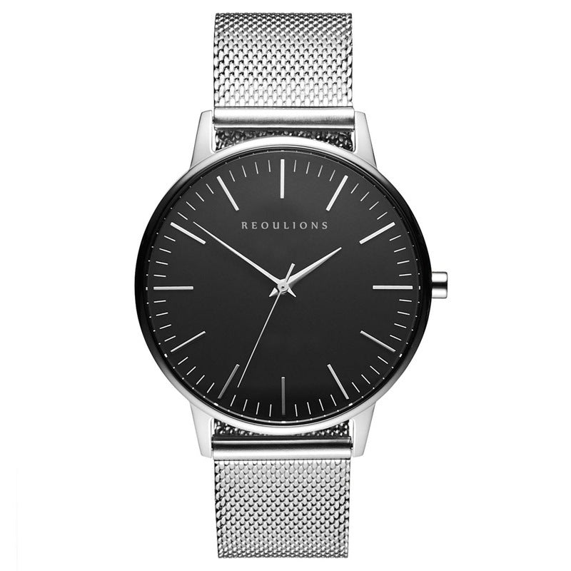 Simple mesh belt watch