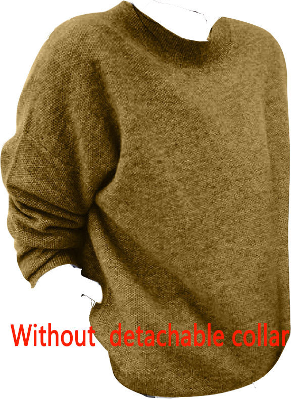 Women's fake two-piece sweater