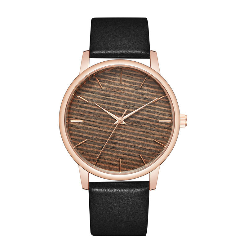Fashion Women's Ultra-thin Wooden Belt Watch