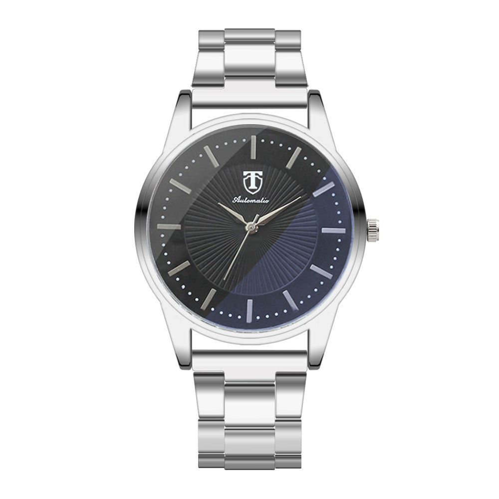 Hot Sun Pattern Steel Watch Men's Quartz Watch