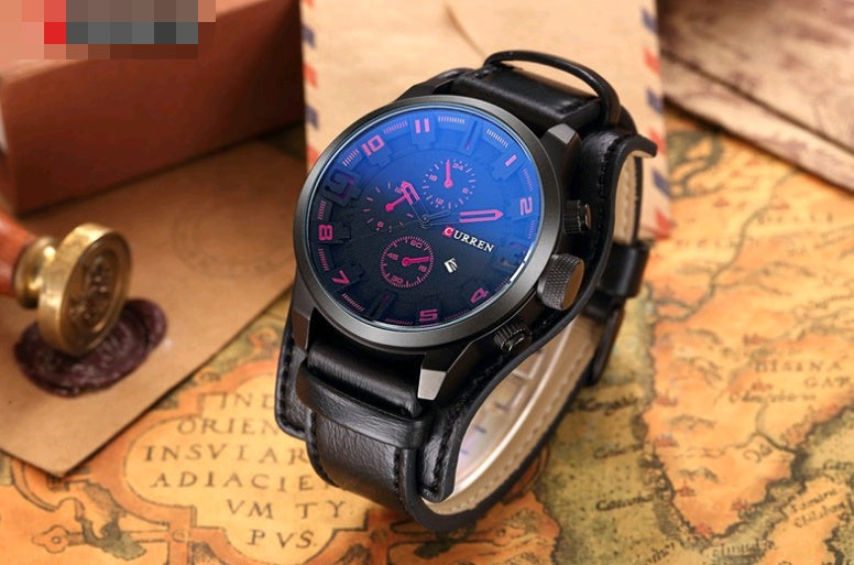 Men's large belt sports watch popular big dial men's watch
