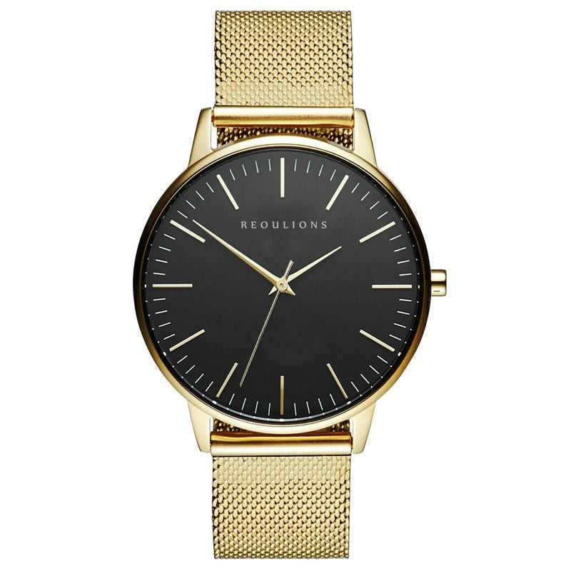 Simple mesh belt watch