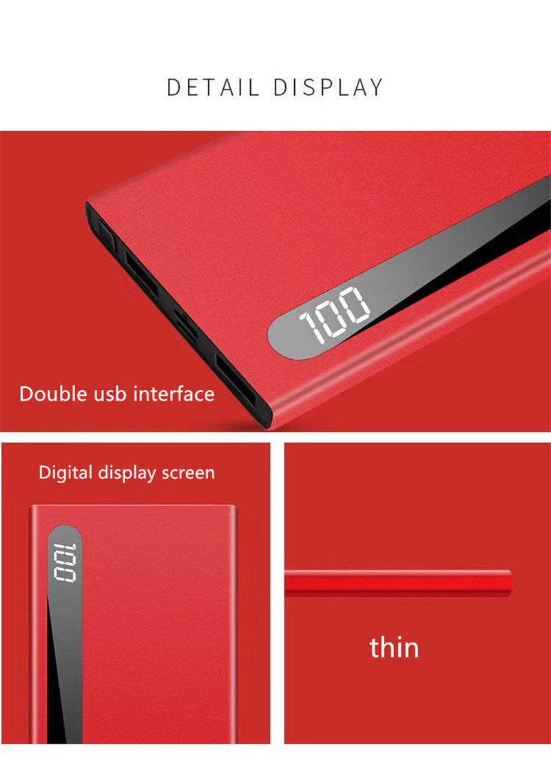 Ultra-thin digital display charging treasure 20000M