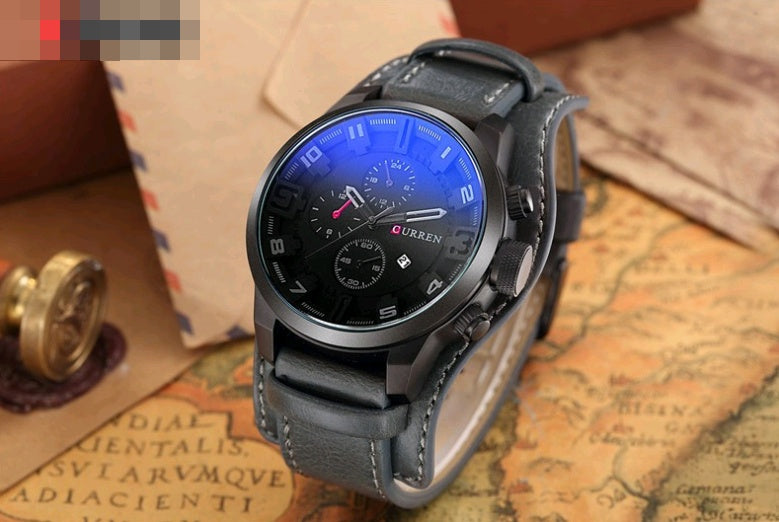 Men's large belt sports watch popular big dial men's watch
