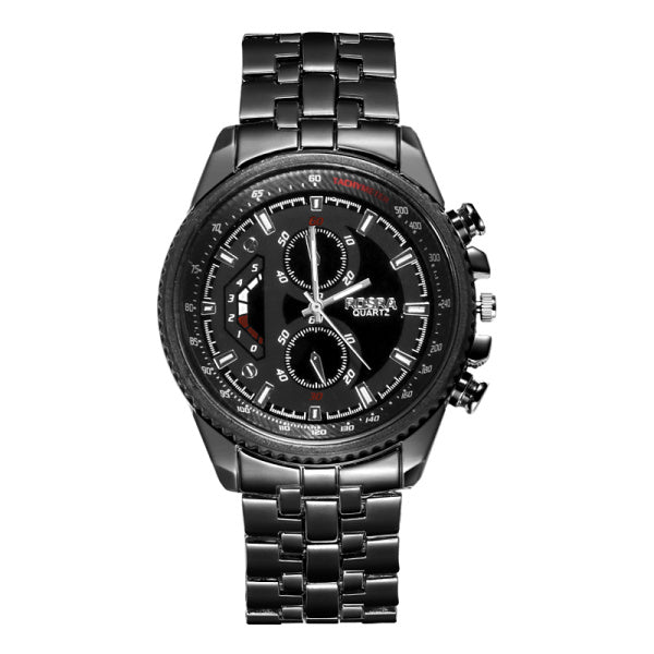 Men's steel band quartz watch
