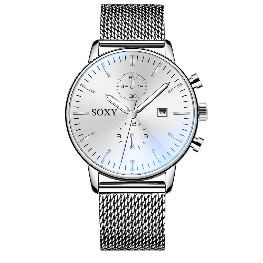 Men's mesh belt watch