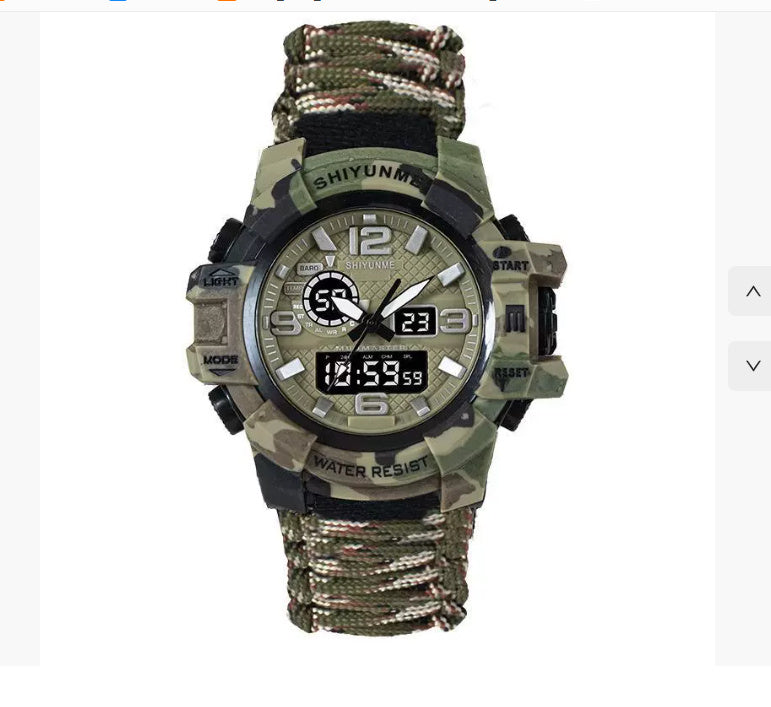 Life-Saving Rope Whistle Temperature Watch