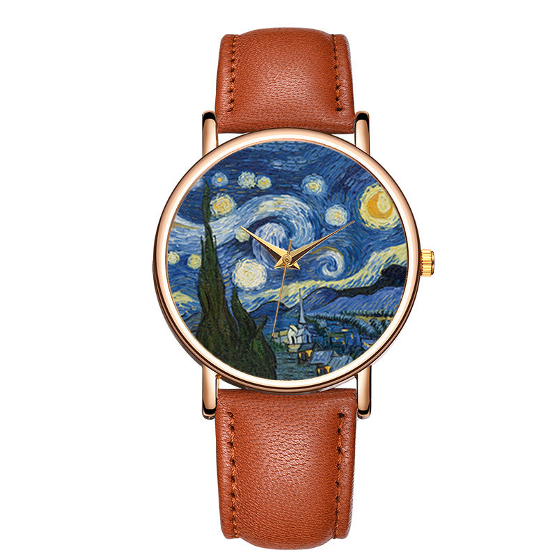 Impressionist Art Dial Casual Fashion Style Popular Watch