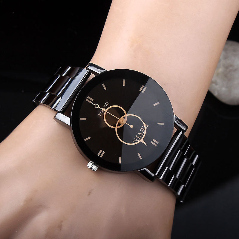 Windmill turning quartz men's watch