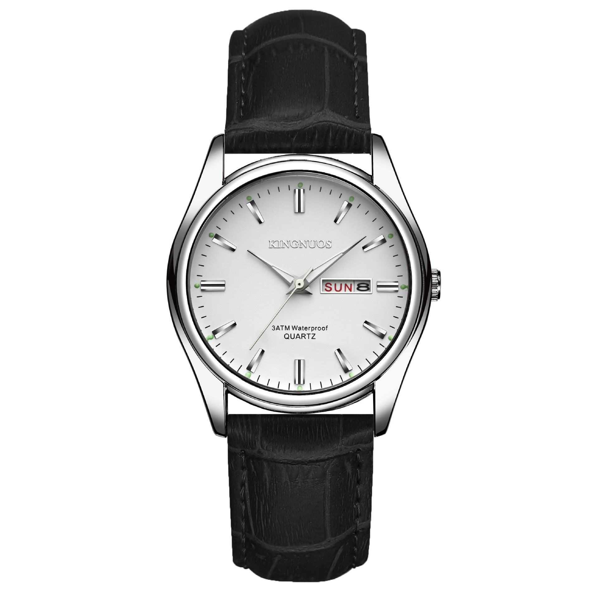 Genuine Men's Bar Ding Women's Dual-calendar Waterproof Non-Mechanical Quartz Watch