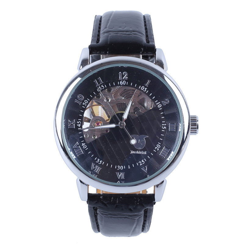 Men's Luminous Waterproof Mechanical Watch Glass Mirror Simple