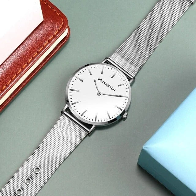 Fashion alloy quartz watch