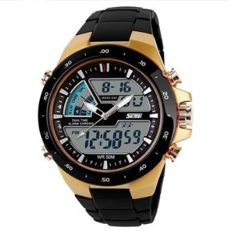 Dual display waterproof watch