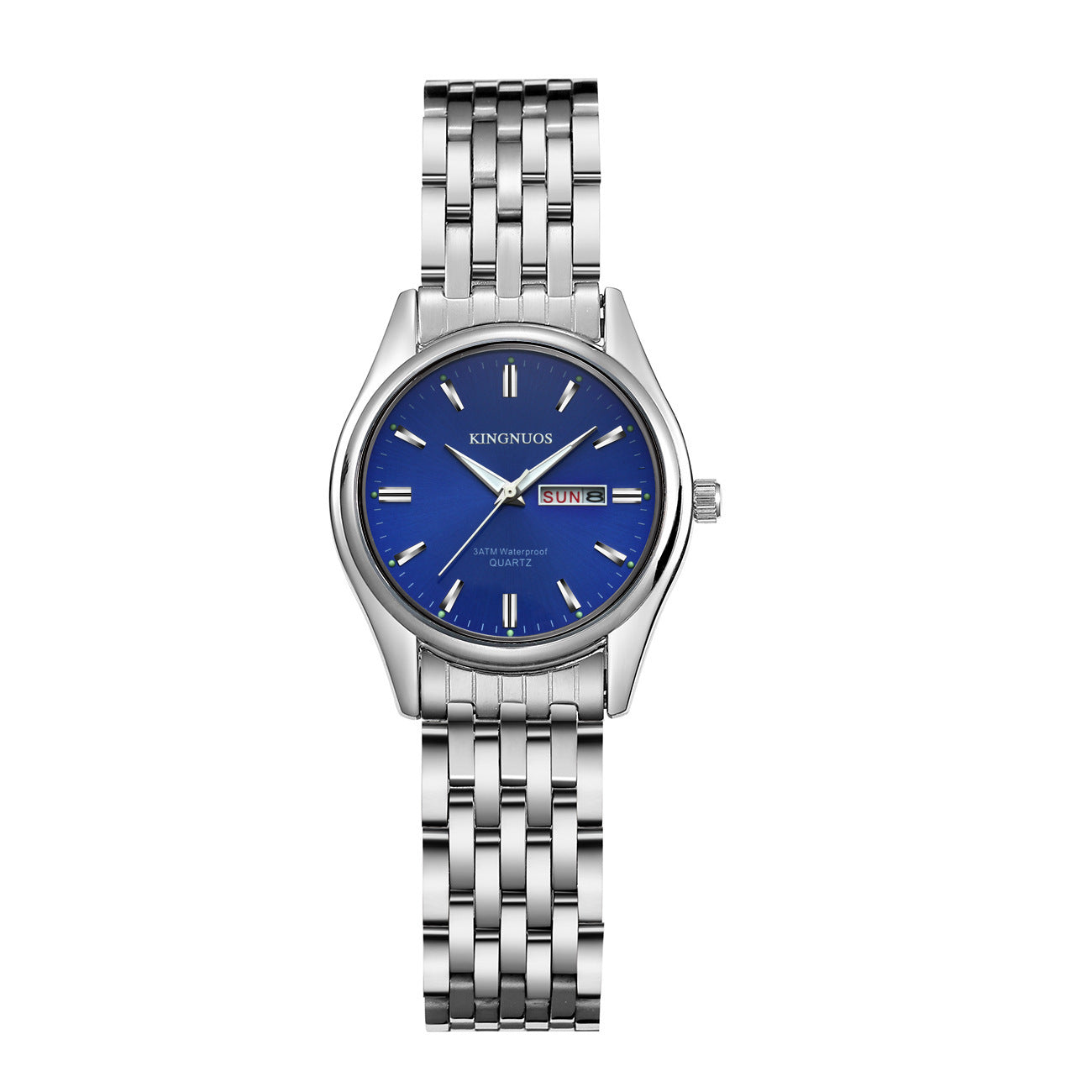 Genuine Men's Bar Ding Women's Dual-calendar Waterproof Non-Mechanical Quartz Watch