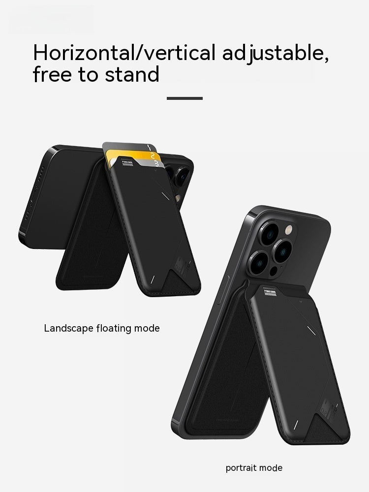 Magnetic Flip Card Holder G02 Two-in-one Wallet Multi-angle Folding Mobile Phone Holder Ultra-thin Portable