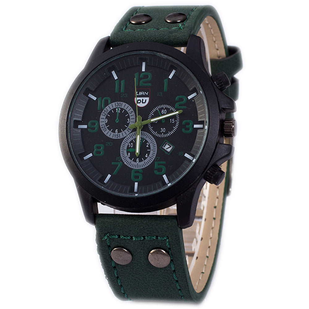 Men's Student Fashion Simple Business Belt Quartz Watch Men's