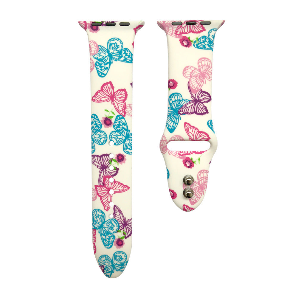 Leopard Camo Butterfly Watch Strap