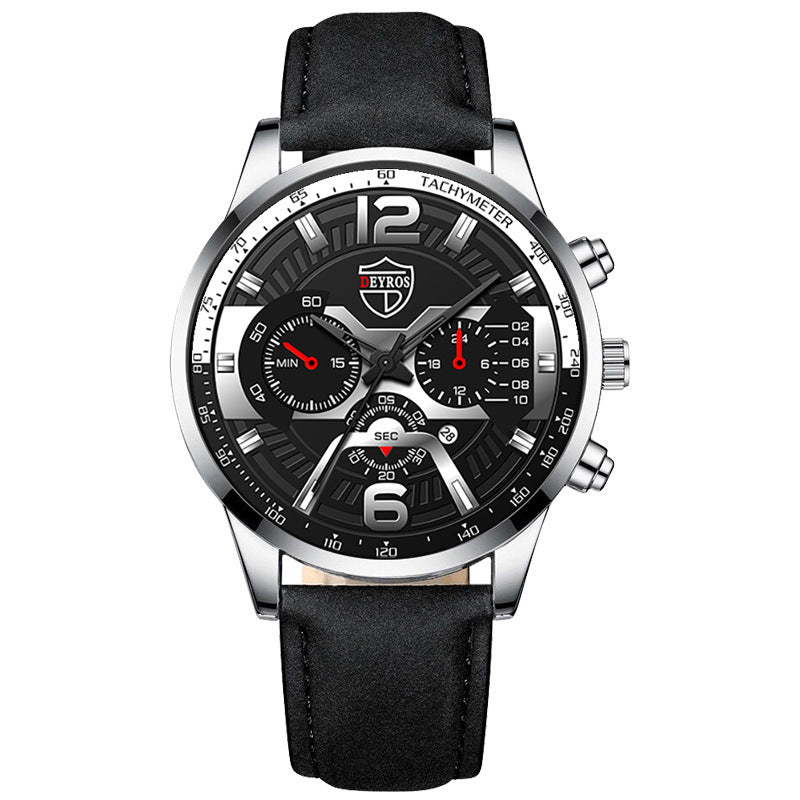 Fashion Men's Business Belt Quartz Watch Men's Calendar Watch DEYROS Brand Watch Spot Wholesale