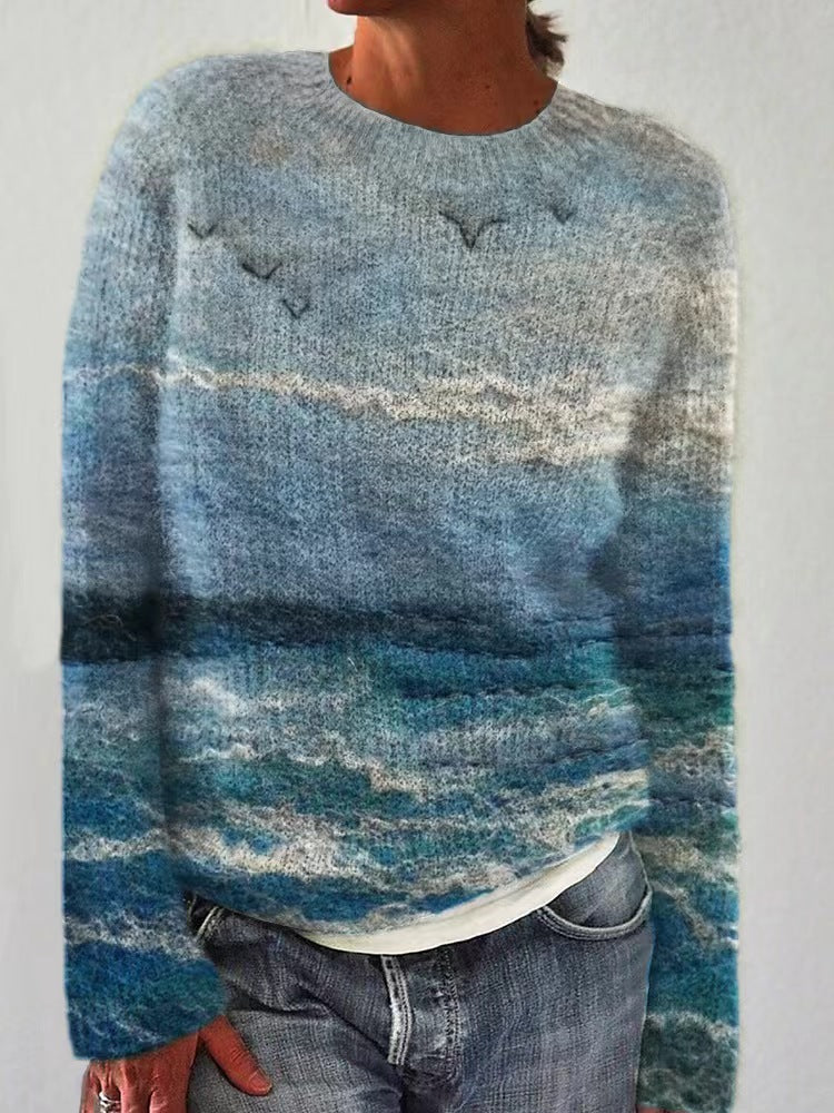 Women's Sweater Pattern Pullover Casual