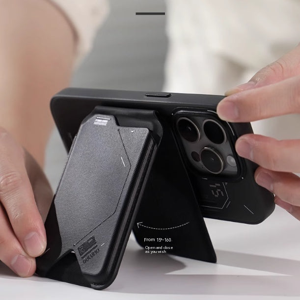 Magnetic Flip Card Holder G02 Two-in-one Wallet Multi-angle Folding Mobile Phone Holder Ultra-thin Portable