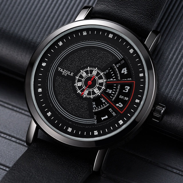 Turntable waterproof men's watch