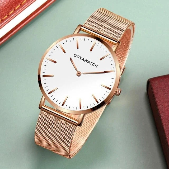Fashion alloy quartz watch