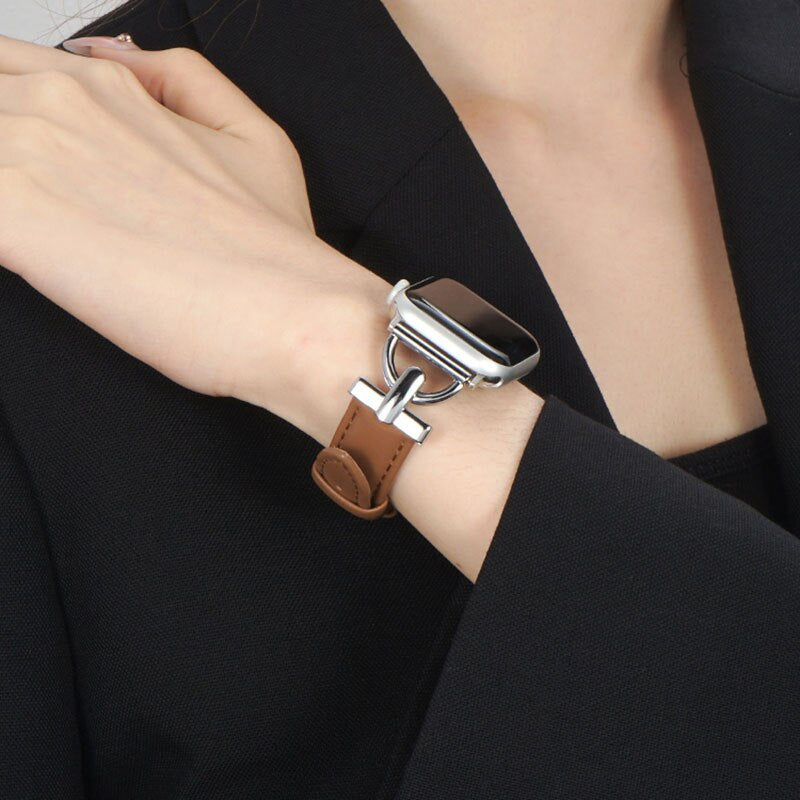 D Word Buckle Small Barbarian Waist Leather Strap